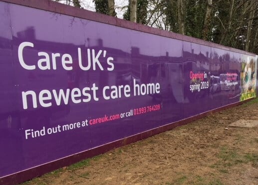 Care UK Hoarding Panels Construction