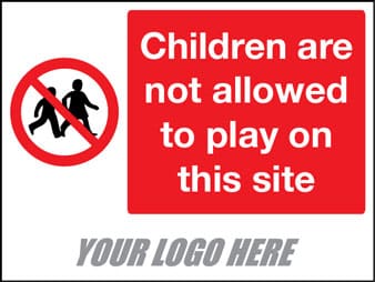 Children not allowed to play on this site