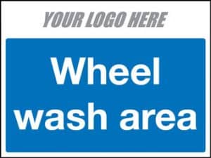 Wheel Wash Area Sign - Stocksigns Construction - Temporary Signs