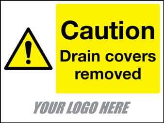 Caution drain covers removed