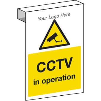 EE20126 Scaffolding. CCTV in operation construction sign.