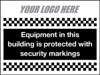 Equipment protected with security markings