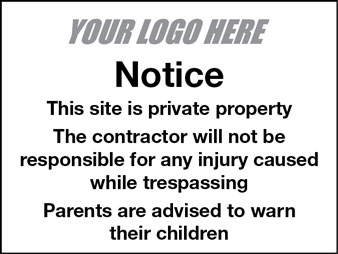 Private property notice