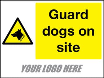 Guard dogs on site