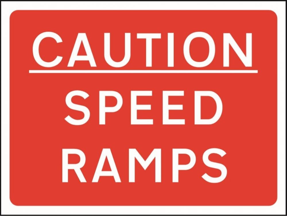 Caution speed ramps