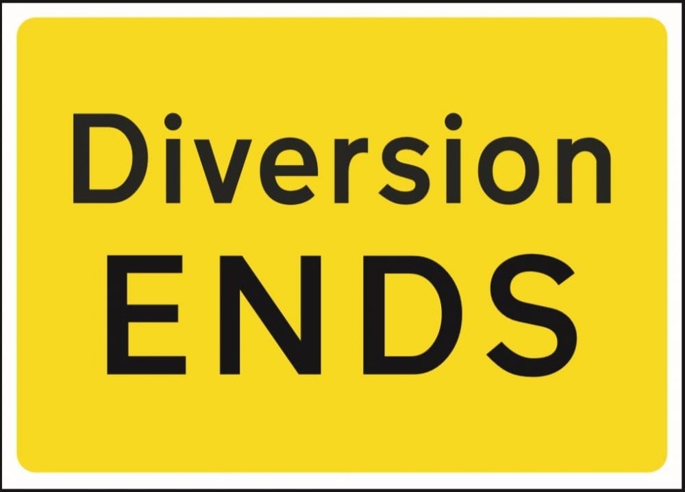 Diversion ends