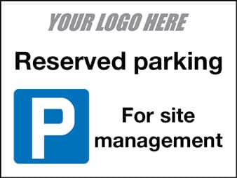 Reserved parking for site management