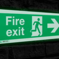 Stocksigns Photoluminescent fire safety fire exit sign