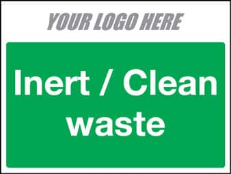 EE50013 Inert / Clean waste construction sign