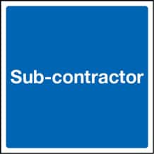 Sub-contractor hard hat