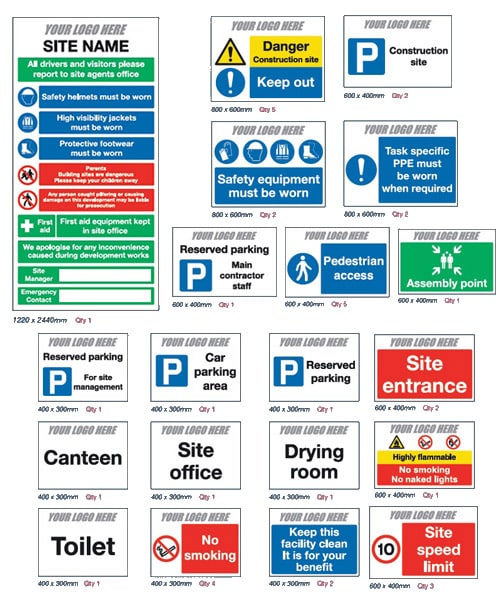 Main Site Pack for Construction Sites