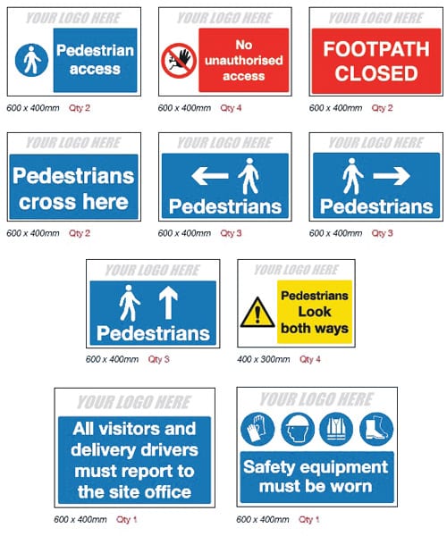 Pedestrian Route Pack for Construction Sites