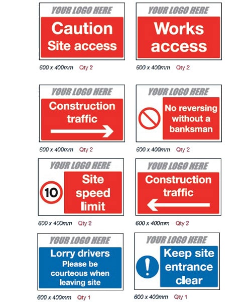 Traffic Management Pack for Construction Sites