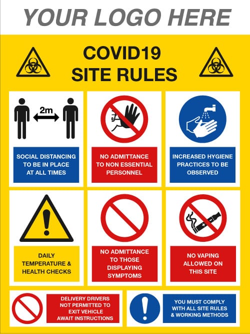 EE90214/4 COVID-19 social distancing sign Stocksigns Ltd