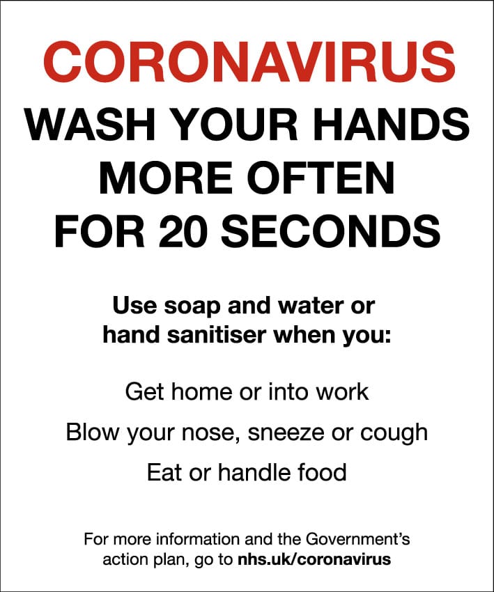 104675JK Coronavirus Wash your hands more often Covid-19 Stocksigns Ltd