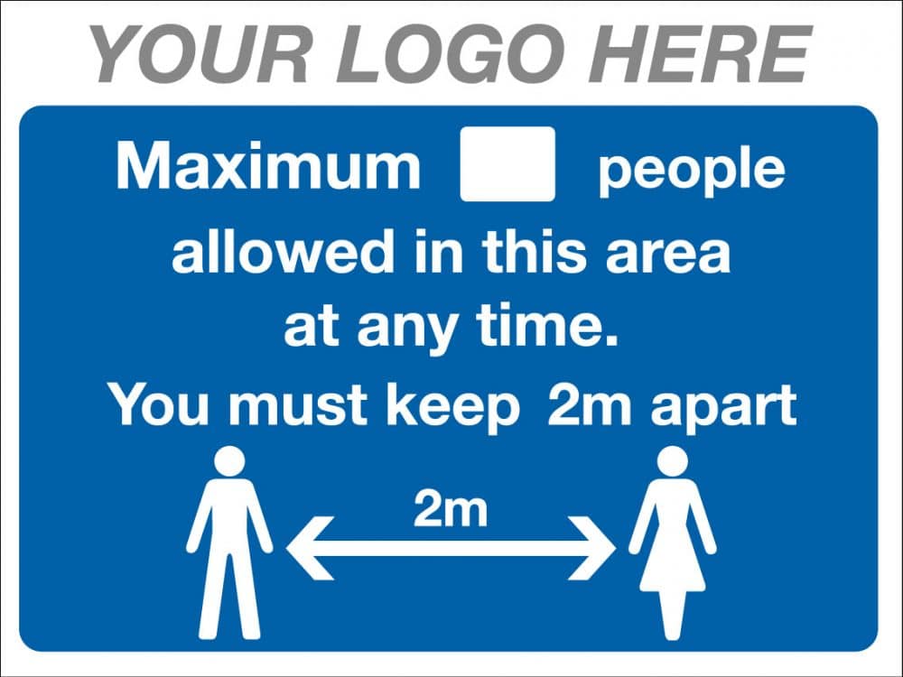 EE90220/4 Maximum allowed in this area COVID-19 Stocksigns Ltd