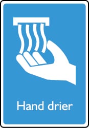 Hand Drier Sign