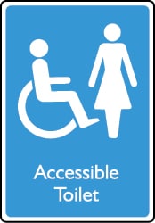 Accessible Female Toilet Sign