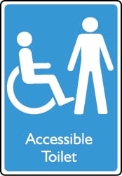 Accessible Male Toilet Sign