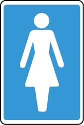 Female toilet sign