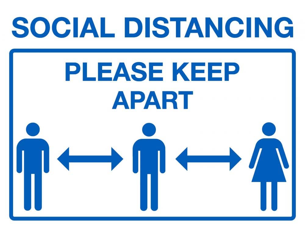 Social Distancing Please Keep Apart