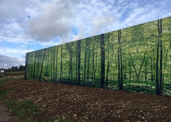 HS2-Hoarding. Stocksigns construction