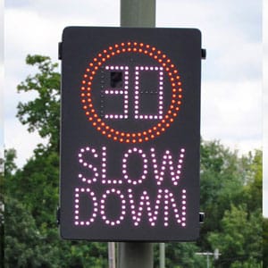 SLR Speed Limit Reminder from Stocksigns and Messagemaker Displays