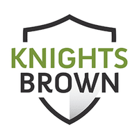 Knights Brown logo with Stocksigns Ltd