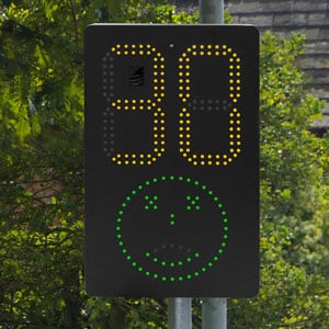 SAM smiley Activated Message Sign from Messagemaker Displays and Stocksigns