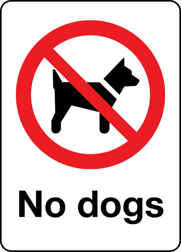 3668 No dogs