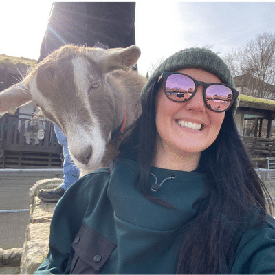 Surrey Docks Farm 2023 Goat Selfie