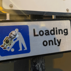 Loading Only Sticker