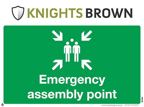 Emergency Assembly Point - 4mm Correx, 400 x 300mm