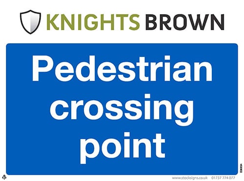 Pedestrians Crossing Point - 4mm Correx, 400 x 300mm