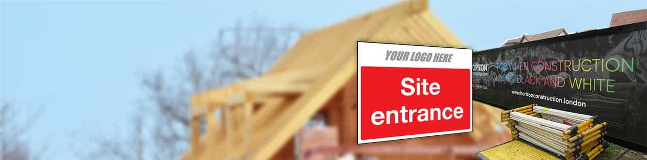 Housebuilders construction site sfatey signs from Stocksigns