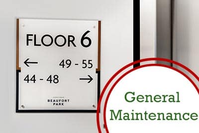 Fire Safety Wayfinding Signs for General Maintenance with Stocksigns Ltd