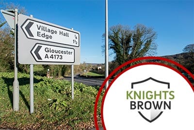 Knights Brown Road Sign Case study with Stocksigns Ltd