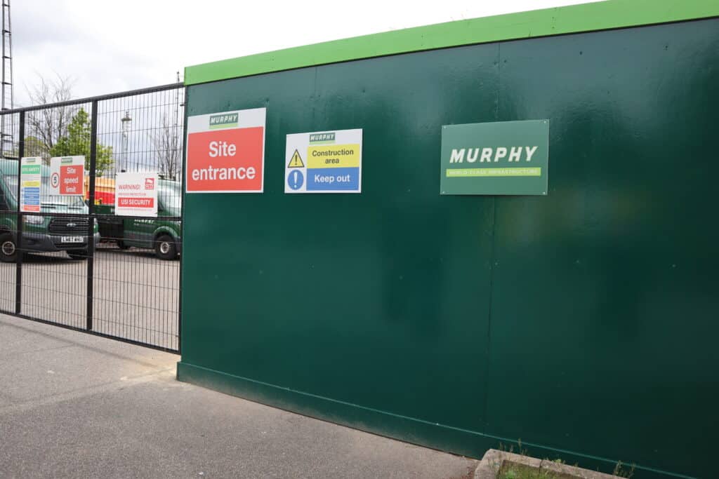 Murphy Site Visit Murphy's Site showing the Signs Stocksigns have made