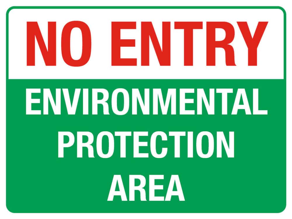 No Entry Environmental protection Area- EE90281
