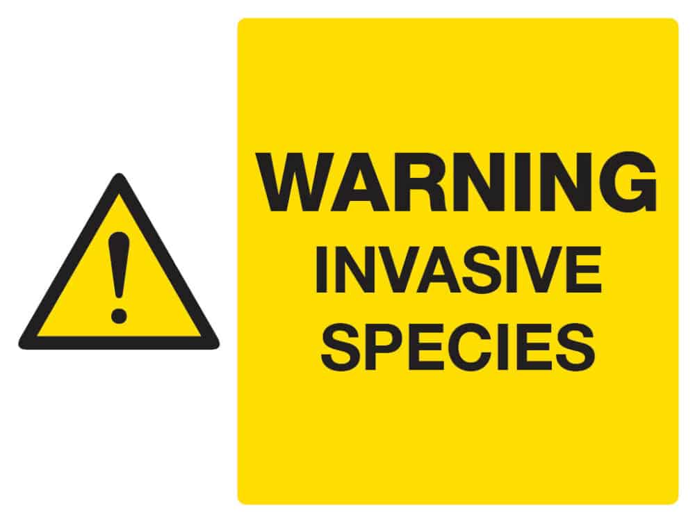 Warning Invasive Species- Stocksigns Environmental Signs