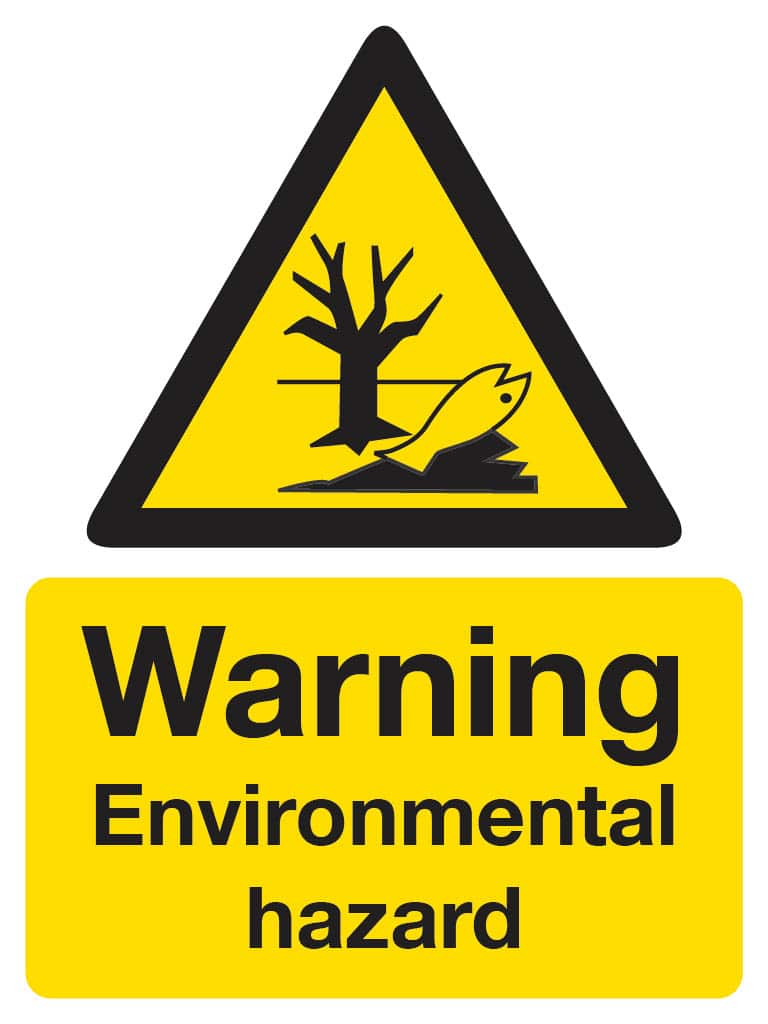 Warning Environmental Hazard- Stocksigns Environmental Signage Range