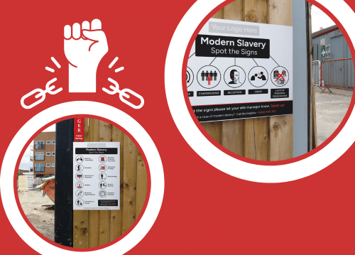 Read our Blog about Stocksigns new range modern slavery signage