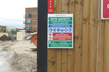 External Signage- Temporary Construction Signage on site