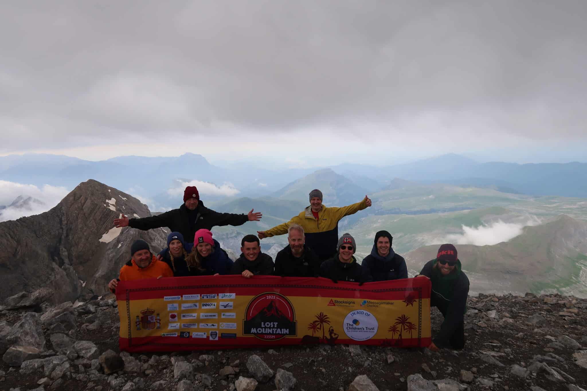 Our brave summiting team