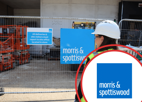 Morris & Spottiswood Construction Signage Case Study with Stocksigns