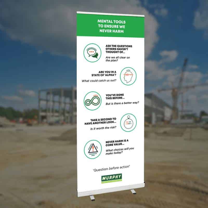 Roller Banner with Murphy Artwork from Stocksigns Ltd