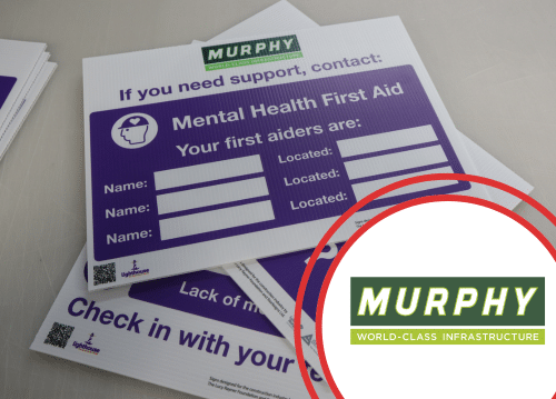 Supporting Mental Health on Site with Murphy and Stocksigns