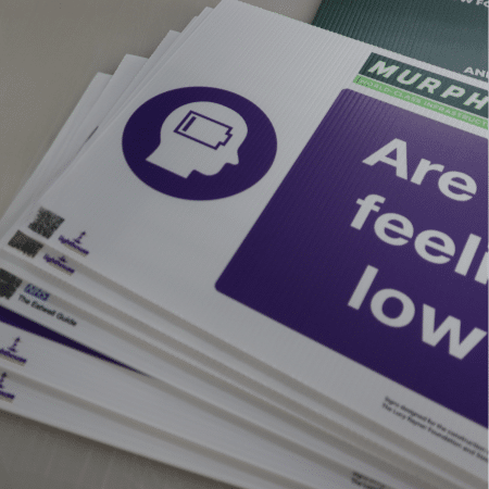Mental Heath Signage- Murphy signage in production Mental Heath Signage- Murphy signage in production