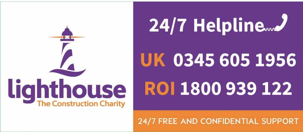 Hard Hat Label- Phone Lighthouse Charity